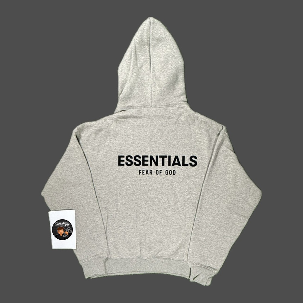 Fear Of God Essentials Dark Oatmeal SS22 Hoodie - Picture 2 of 12